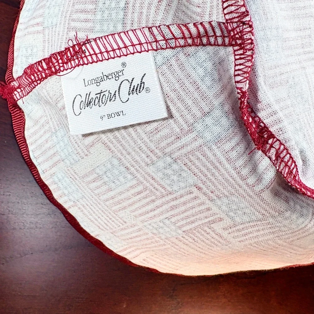 Longaberger 2004 Proudly American Bowl Basket w/ Liner 9